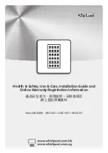 Preview for 1 page of Whirlpool ARC1401 Health & Safety, Use & Care, Installation Manual And Online Warranty Registration Information