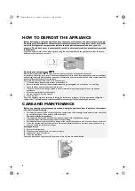 Предварительный просмотр 6 страницы Whirlpool arg 746 a 5 Instructions For Use Manual