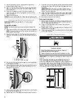 Предварительный просмотр 6 страницы Whirlpool ASD2575BRB Installation Instructions And Owner'S Manual