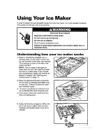 Preview for 5 page of Whirlpool Automatic Ice Maker User And Care Manual