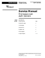 Whirlpool AVM 350 WH Service Manual preview