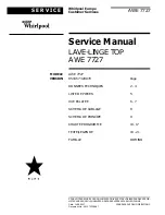 Whirlpool AWE 7727 Service Manual предпросмотр