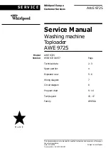 Предварительный просмотр 1 страницы Whirlpool AWE 9725 Service Manual