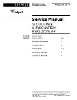 Whirlpool AWG 273 WH-F Service Manual предпросмотр