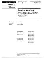 Предварительный просмотр 1 страницы Whirlpool AWG 327 Service Manual