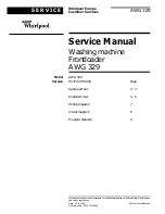 Предварительный просмотр 1 страницы Whirlpool AWG 329 Service Manual