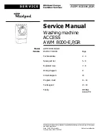 Предварительный просмотр 1 страницы Whirlpool AWM 8000-E Service Manual