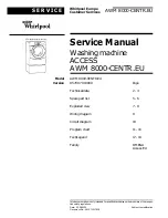 Предварительный просмотр 1 страницы Whirlpool AWM 8000 Service Manual