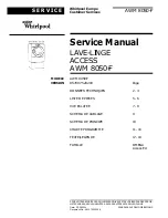 Предварительный просмотр 1 страницы Whirlpool AWM 8050-F Service Manual