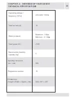 Предварительный просмотр 22 страницы Whirlpool AWM05801 User Manual