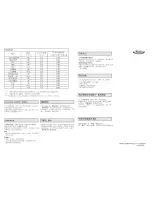 Предварительный просмотр 2 страницы Whirlpool AWO46075 Programme Chart