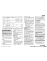 Предварительный просмотр 5 страницы Whirlpool AWSE7100 Programming Chart