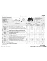 Предварительный просмотр 12 страницы Whirlpool AWSE7100 Programming Chart