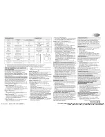 Предварительный просмотр 15 страницы Whirlpool AWSE7100 Programming Chart