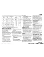 Предварительный просмотр 17 страницы Whirlpool AWSE7100 Programming Chart