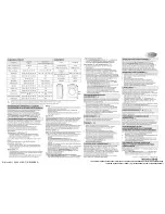 Предварительный просмотр 19 страницы Whirlpool AWSE7100 Programming Chart