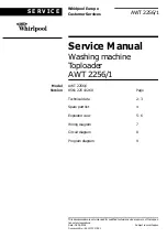 Preview for 1 page of Whirlpool AWT 2256/1 Service Manual