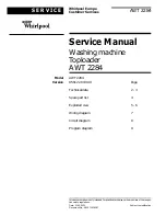 Предварительный просмотр 1 страницы Whirlpool AWT 2284 Service Manual