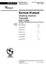 Whirlpool AWT 2290 Service Manual preview