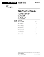 Whirlpool AWZ 234 Service Manual preview