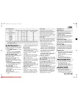 Preview for 2 page of Whirlpool AWZ 475 Programme Chart