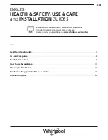 Preview for 3 page of Whirlpool AWZ10CDS/PRO Use, Care And Installation Manual