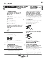 Preview for 11 page of Whirlpool AWZ10CDS/PRO Use, Care And Installation Manual