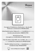 Preview for 1 page of Whirlpool AWZ8CD/PRO Health & Safety, Use & Care And Installation Manual