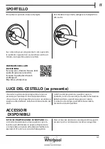 Preview for 61 page of Whirlpool AWZ8CD/PRO Health & Safety, Use & Care And Installation Manual