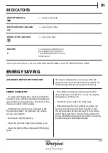 Preview for 123 page of Whirlpool AWZ8CD/PRO Health & Safety, Use & Care And Installation Manual