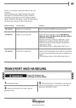 Preview for 131 page of Whirlpool AWZ8CD/PRO Health & Safety, Use & Care And Installation Manual