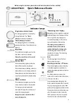 Preview for 5 page of Whirlpool AZA-HP 8681 Quick Reference Manual