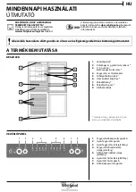 Предварительный просмотр 25 страницы Whirlpool B TNF 5012 OX2 Daily Reference Manual