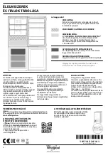 Предварительный просмотр 28 страницы Whirlpool B TNF 5012 OX2 Daily Reference Manual