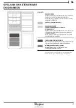 Предварительный просмотр 63 страницы Whirlpool B TNF 5323 W Health & Safety, Use And Care And Installation Manual