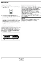 Предварительный просмотр 80 страницы Whirlpool B TNF 5323 W Health & Safety, Use And Care And Installation Manual