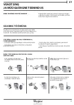 Предварительный просмотр 91 страницы Whirlpool B TNF 5323 W Health & Safety, Use And Care And Installation Manual