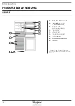 Предварительный просмотр 122 страницы Whirlpool B TNF 5323 W Health & Safety, Use And Care And Installation Manual