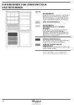 Предварительный просмотр 132 страницы Whirlpool B TNF 5323 W Health & Safety, Use And Care And Installation Manual