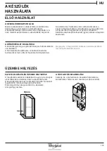 Предварительный просмотр 173 страницы Whirlpool B TNF 5323 W Health & Safety, Use And Care And Installation Manual