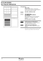 Предварительный просмотр 178 страницы Whirlpool B TNF 5323 W Health & Safety, Use And Care And Installation Manual