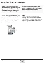 Предварительный просмотр 182 страницы Whirlpool B TNF 5323 W Health & Safety, Use And Care And Installation Manual