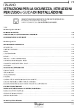 Предварительный просмотр 187 страницы Whirlpool B TNF 5323 W Health & Safety, Use And Care And Installation Manual