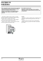 Предварительный просмотр 274 страницы Whirlpool B TNF 5323 W Health & Safety, Use And Care And Installation Manual