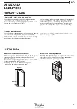 Предварительный просмотр 311 страницы Whirlpool B TNF 5323 W Health & Safety, Use And Care And Installation Manual