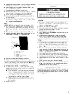 Preview for 9 page of Whirlpool B10P Use & Care Manual