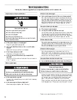 Preview for 10 page of Whirlpool B10P Use & Care Manual