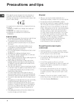 Предварительный просмотр 14 страницы Whirlpool BF 30 NFI Series Operating Instructions Manual