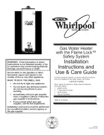 Предварительный просмотр 1 страницы Whirlpool BFG1F4040S3NOV Installation And Use Manual