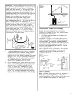 Предварительный просмотр 5 страницы Whirlpool BFG1F4040S3NOV Installation And Use Manual